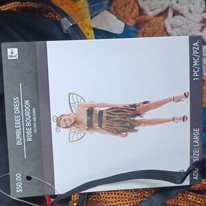 Bumblebee dress costume NWT size Large